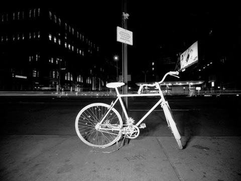 bike painted all white